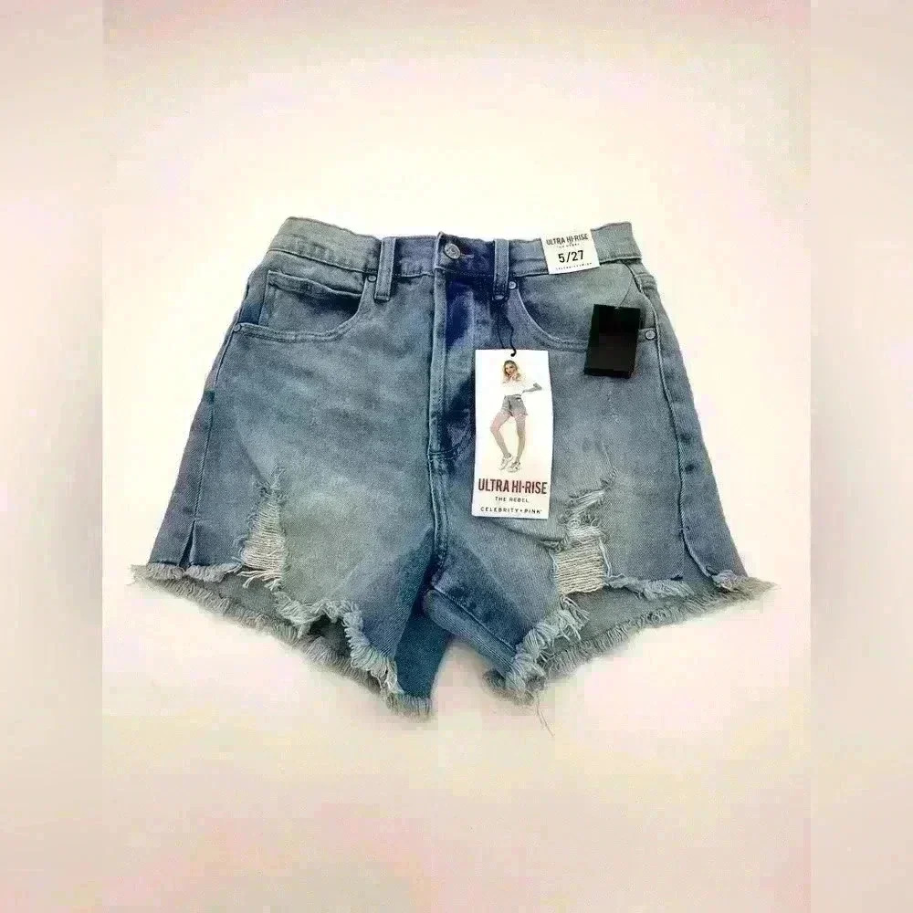 NWT Celebrity Pink Ultra High rise denim shorts